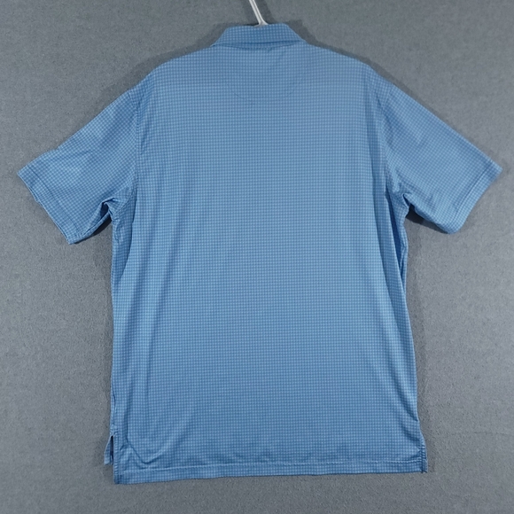 Peter Millar Polo Shirt Mens L Blue Summer Comfort Castle Pines Country Club - Picture 4 of 8